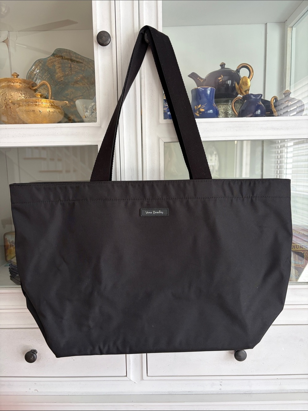 Vera Bradley Black Large Nylon Tote